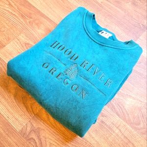 Vintage Sweatshirt PAWW Active Wear California USA HOOD RIVER OREGON men size XL